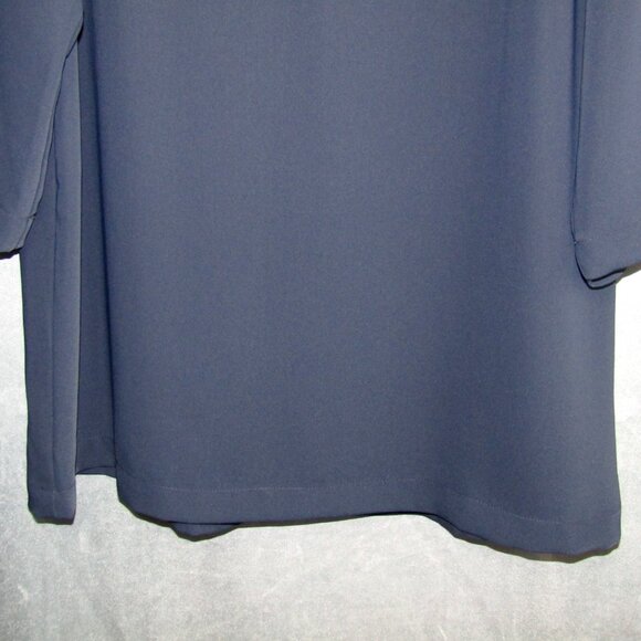 J Jill Wearever Easy Care Navy Blue Knit Tunic 3/4 Sleeve Top Size S New Tag - Picture 3 of 9